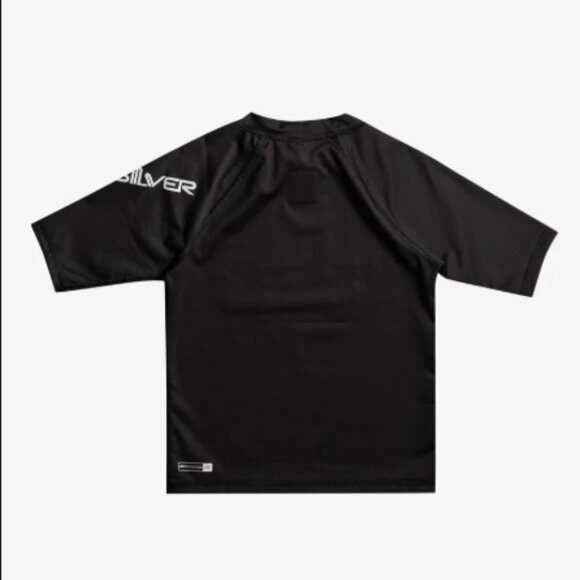 NWT Toddler Boys Quiksilver All Time Short Sleeve Rashguard SPF 50 Size 3 Black - Picture 2 of 6